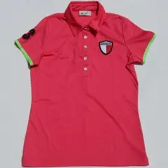 アディダス 半袖 ポロ シャツ レディース M ピンク ゴルフ ウェア