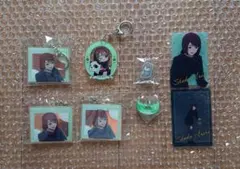 呪術廻戦 家入硝子 キーホルダー4個、ミニアクリルスタンド、カード 7点セット