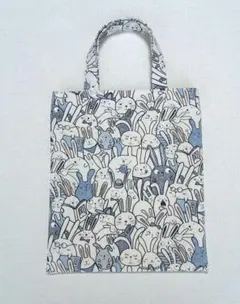 うさぎ柄トートバッグ　ハンドメイド