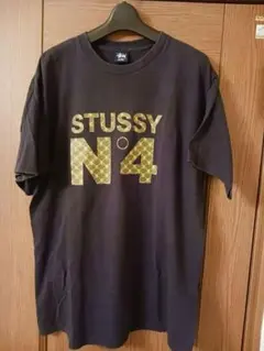 Stussy N°4 Tシャツ ブラック Lサイズ