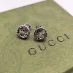 28718✨️グッチ インターロッキングG アラベスク 燻し シルバー925