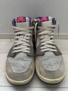 Nike Zoom Air バスケットシューズ ハイカット グレー/パープル