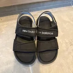 new balance ブラック サンダル 17.0cm