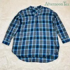 Afternoon Tea WARDROBE チェックブラウス ゆったりサイズ□のサムネイル