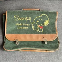 Snoopy メッセンジャーバッグ コーデュロイ