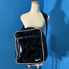 OLD NIKE 90s 00s エナメル ショルダーバッグ 黒