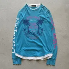 00s dsquared2 layered l/s レイヤード ダメージ 青のサムネイル