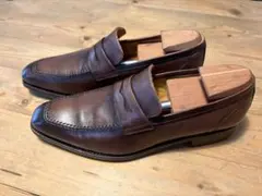 【Berwick 1707 ローファー UK6 ダークブラウン シューツリー付】