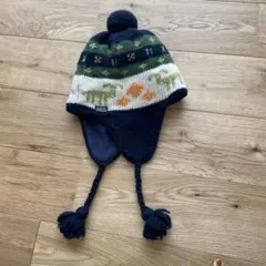 Patagonia ニット帽 ポンポン付き 男の子 女の子