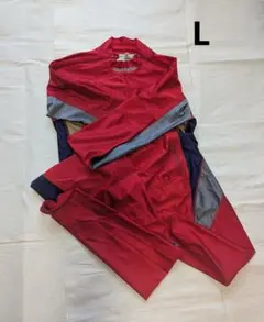 【未使用】競技用　クロスカントリースキー　ワンピース　L CARRERA 赤