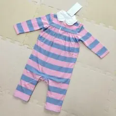 新品♡Ralph Lauren ボーダーカバーオール 6M 70 ラルフ