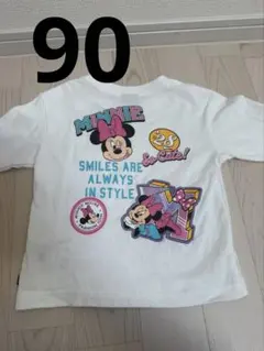 ベビードール　ミニーマウス　ロンT ピンク　長袖　90 ミニーちゃん