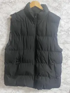 【匿名配送】ダウンベスト 中綿ベスト 大きいサイズ ブラック