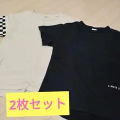 ✨超美品✨ベージュ 黒 半袖Tシャツ