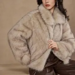 SHEIN ファー ジャケット コート