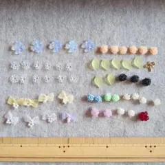 ハンドメイド アクセサリーパーツ まとめ売り ビーズ リボン フラワー パール
