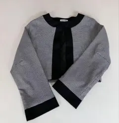 キャサリンコテージ　千鳥柄 クロップドジャケット130サイズ