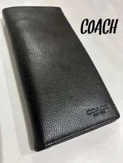 COACH ブラックレザー 長財布