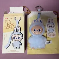 正規品 POP MART ラブブ PIN FOR LOVEイニシャルD ブルー