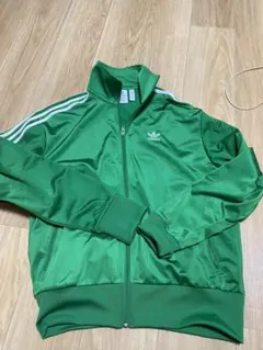 美品】アディダス 緑 ファイヤーバード ジャージ L トラックジャケット