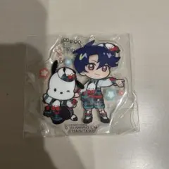 ひみつのアイプリ　サンリオ　アクリルキーホルダー　すばる×ポチャッコ