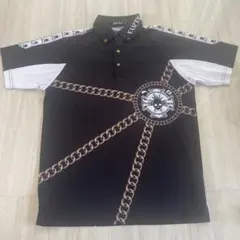 Birdie Hunt ゴルフシャツ 黒/白