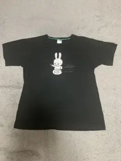CUNE うさぎ Tシャツ ブラック Lサイズ