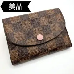 ◇ルイヴィトン◇ダミエ/ポルトモネ/ロザリ/コインケース/N64423