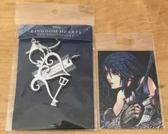 キングダムハーツ 20周年記念　メタルキーホルダー　アートステッカー