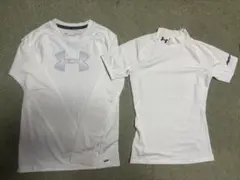 Under Armour アンダーシャツ 半袖長袖セット ホワイト