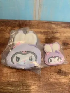 サンリオ　ふっくらお耳のうさぎ会　クロミ　セット　ポーチ　ミラー