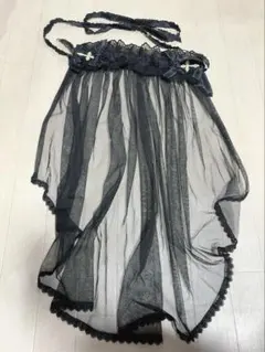 ヴェール付きヘッドドレス 黒 ロリィタ ゴシック ロリータ