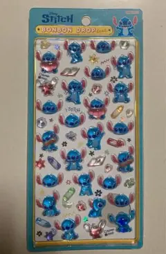 【正規品】ボンボンドロップシール　スティッチらくがき