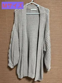 マジェスティックレゴン ケーブル編みニットカーディガン／ブラウン