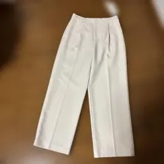 THE SHOP TK ワイドパンツ M ホワイト系