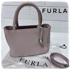 FURLA(フルラ) ショルダーバッグ　2way トートバッグ ピンク レザー