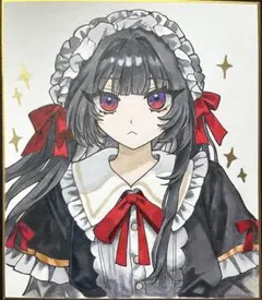 手描きイラスト　アナログイラスト　オリジナルイラスト 原画 一点物 色紙