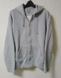 CONVERSE グレー ジップアップパーカーLL