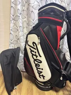Titleist ゴルフ キャディバッグ ブラック レッド　CB801のサムネイル