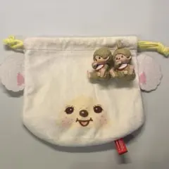 モンチッチ チャム ふわふわフェイス 巾着 キーホルダー