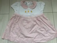 美品　ファミリア ワンピース 90 チェックワンピース