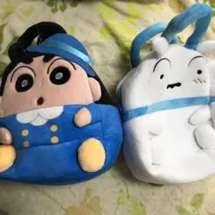 クレヨンしんちゃんと、しろのバッグ