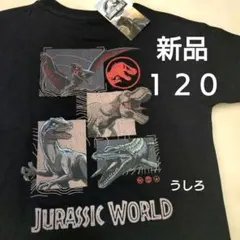 新品☆ジュラシック・ワールド 半袖Tシャツ 120 ブラックのサムネイル