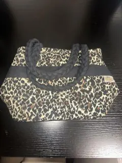 ヒョウ柄トートバッグ 小型