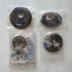 文豪ストレイドッグス　太宰治　アクリルスタンド　缶バッジ　4点セット