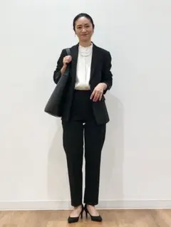 試着のみ ユニクロ スーツセットアップ　 ブラック サイズS