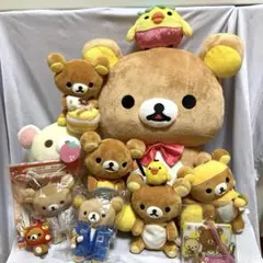 平成レトロ リラックマ ぬいぐるみ 大量 まとめ売り 16体セット Y2K 希少/レア/リラックマぬいぐるみ まとめ売り】大中小16体セット/送料