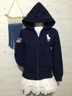 バクプリ★ラルフローレン★Y2K ビッグポニー ネイビー アメリカ