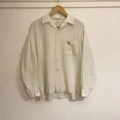 50s PENNEY'S 開襟シャツ オープンカラーシャツ コットン 単色 古着のサムネイル
