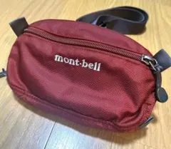 mont-bell ウエストポーチ　ボディバッグ　レッド　赤